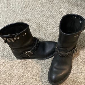 Golden Goose black biker boots